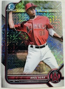 Arol Vera 2022 Bowman Chrome #BCP-177 Prospects Mojo Rifrattore Angeli - Foto 1 di 2
