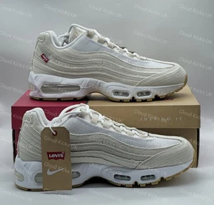 Levi's X Nike Air Max 95 'White Ecru' UK 10.5 HM4743-100 Nuove di zecca! Spedizione veloce! - Foto 1 di 9