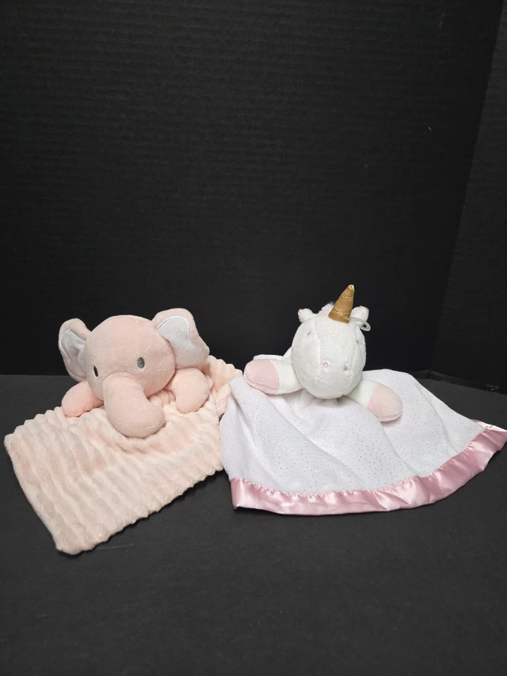 Elefante Oeko Tex y Unicornio Isla Nube Manta de Seguridad Moderno Juguete para Bebé Foto 1 de 4