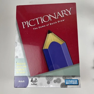 Pictionary The Game of Quick Draw 2009 Parker Brothers Adult Game 3+ Players NEW - Image 1 of 3