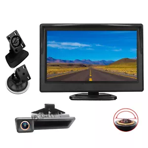 5" Rear View Monitor Fisheye Lens AHD Backup Camera For BMW 3/5 Series X5 X6 E60 - Picture 1 of 15