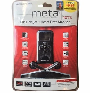 Sportline Meta 1075 MP3 Player & Heart Monitor 1Gb Rechargeable ECG Accurate - Picture 1 of 9