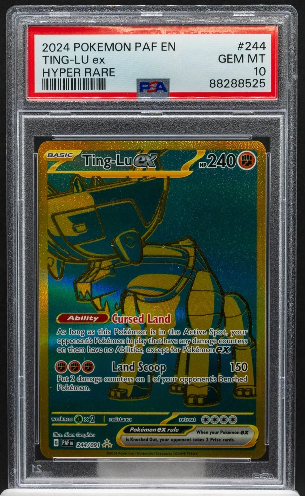 TingLu ex 2024 Paldean Fates 244/091 Hyper Rare Price Guide Sports