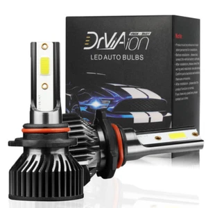 Waterproof 9005 HB3 6000K White COB LED Headlight Kit High/ Low Beam Light Bulbs - Picture 1 of 9