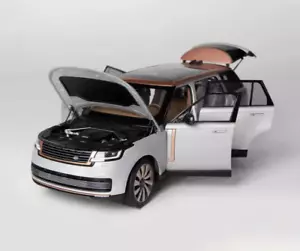 LCD 1:18 Silver 2022 Range Rover SV SUV Sports Model Diecast Collect Car - Picture 1 of 18