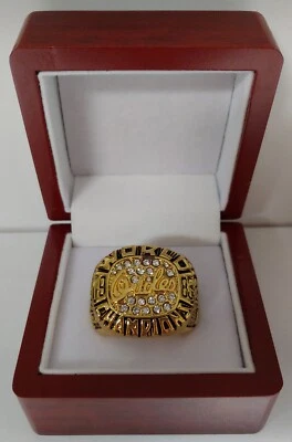 Cal Ripken Jr - 1983 Baltimore Orioles World Series Ring With Wooden Display Box - Image 1 of 4