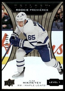 2019-20 Upper Deck Trilogy Ilya Mikheyev Rookie 478/999 Toronto Maple Leafs #56