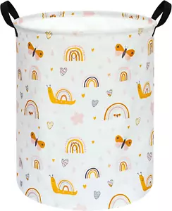 Large Laundry Basket Canvas Storage Bins Baby Nursery Hamper for Boys and Girls - Picture 1 of 20