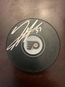 Travis Sanheim autographed Philadelphia Flyers puck *rookie camp signature & # - Picture 1 of 1