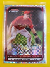 2008 Bowman Chrome X-Fractors #119 Stephen Drew 92/250 - Arizona Diamondbacks