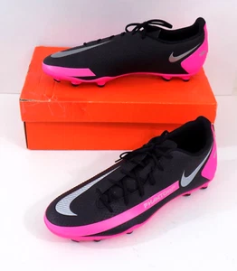 NIKE PHANTOM GT PRO FG SOCCER CLEAT BLACK METALLIC SILVER CK8459 006 US MEN 12 - Picture 1 of 5