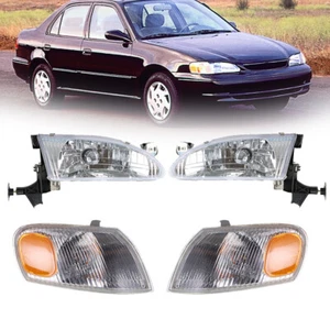 Combo Set For 98-00 Toyota Corolla Parking Signal Lights Head Lights 811500205 - Picture 1 of 11