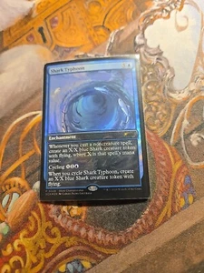 Shark Typhoon Foil Magic The Gathering Promo - Jugado - - Imagen 1 de 2