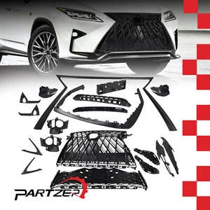 For 2016-2019 Lexus RX350 RX350L RX450h Front Gloss Black Grille Sport Mesh Kits - Picture 1 of 23