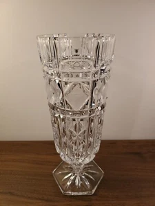 Beautiful Crystal Glass Vase 11.5" - Picture 1 of 7
