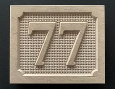 Numero civico in pietra bassorilievo inciso placca da muro per porta casa