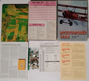 Richthofens War The Air War 1916-1918 W Manuver Cards Avalon Hill Board Game '72 - Picture 1 of 23