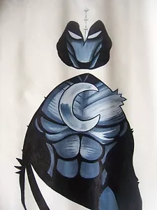 Caballero Luna 28x16 pintura NO impreso marco disponible. Batman Daredevil Spiderman - Imagen 1 de 1