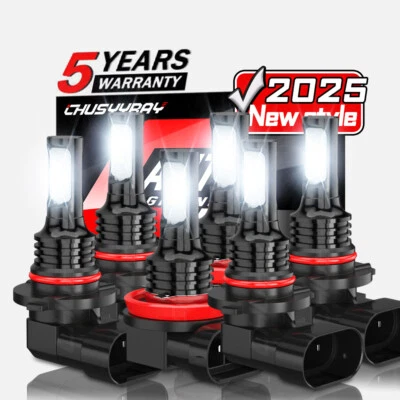 Kit combinado de 6 faros LED y faros antiniebla para Ford Expedition 2015-2020 2021 Foto 1 de 4