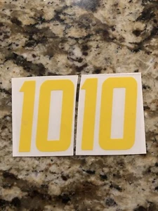 LA Chargers Justin Herbert #10 Helmet Decals Mini Helmet Yellow - Picture 1 of 1