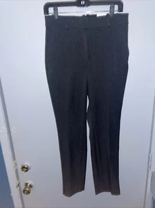 H&M Light Heather Gray Slacks Women’s Sz 8 Trouser Office Pants Flat Front P - Picture 1 of 11