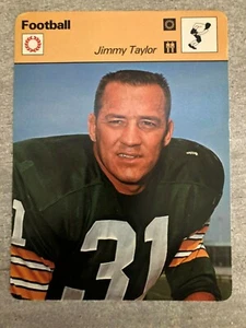 JIMMY TAYLOR 1978 Sportscaster card #17-01 GREEN BAY PACKERS - Picture 1 of 1