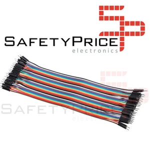 40x Cables 40cm Macho Macho jumper dupont 2,54 arduino protoboard Arduino - Imagen 1 de 2