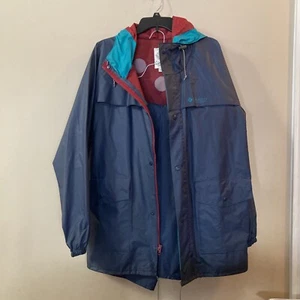 Columbia, Men's PVC Nylon Vented Hooded Rain Suit Jacket Pants Teal Green Sz. M - Picture 1 of 24