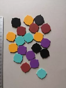 FORTIFICATION WOOD TOKENS /MYSTHEA/TABULA GAMES M501 - Picture 1 of 1