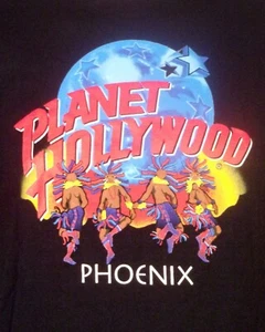 vtg 90s 00s Planet Hollywood USA made Phoenix Arizona T-Shirt sz S - Picture 1 of 3