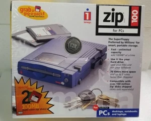 Iomega 100MB External Zip Drive Parallel Port New Sealed - Afbeelding 1 van 17