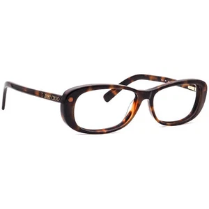 Jimmy Choo Eyeglasses JC 34 YBY Dark Havana Semi Cat Eye Frame Italy 52[]13 135 - Picture 1 of 6