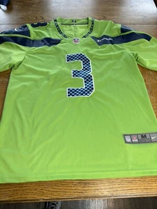 Seattle Seahawks Russell Wilson NFL Football Jersey Medium Vintage Green #3 - Picture 1 of 14