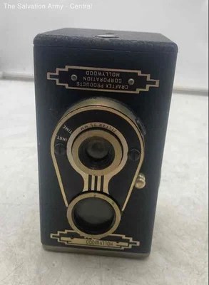 Cámara fotográfica Craftex Hollywood Reflex 1947 negra doble lente enfoque manual Foto 1 de 4