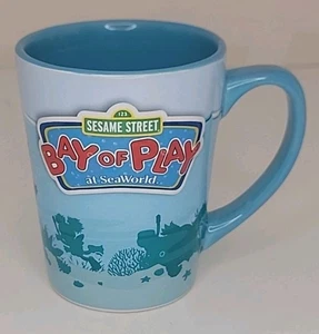 SEAWORLD Bay of Play SESAME STREET cerámica pesada grande 16 oz. Taza Cup - 2012 - Imagen 1 de 8