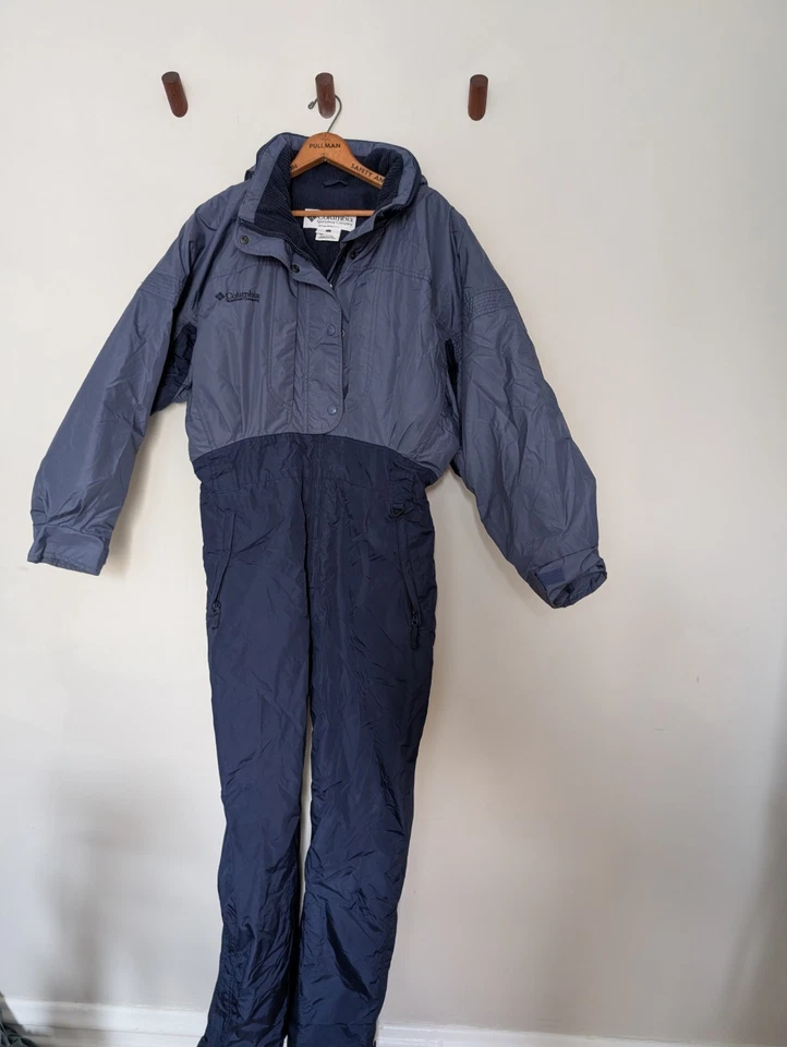 Traje de esquí Columbia vintage años 90 vintage para mujer grande azul  Foto 1 de 4