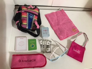 Lot Of Miscellaneous American Girl Doll Accessories Backpack Playing Cards Towel - Bild 1 von 2