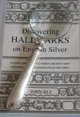 Lupa Yates Bros Sheffield 1917 Hallmarked cabo de prata - Imagem 1 de 4