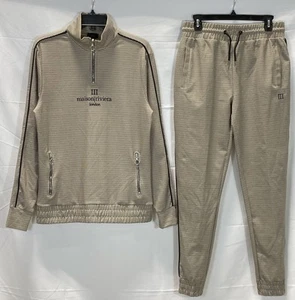 Chándal de chándal River Island para hombre multicolor pata de gallo con cremallera talla pequeña - Imagen 1 de 9