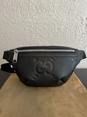 Authentic GUCCI Black GG Jumbo Small Belt Bag Size GUCCI 90 - Image 1 of 4