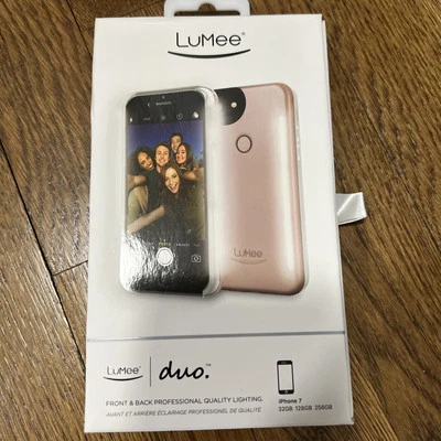 LuMee Duo LED Lighting Selfie Case for iPhone SE, 8 iPhone 7 iPhone 6/6s - Pink! - Image 1 of 4