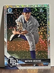 Matthew Liberatore 2018 1st Bowman Chrome Speckle Sparkle Refractor FREE SHIP - Picture 1 of 2