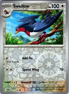 Swellow Reverse Holo 157/182 SV10: Destined Rivals Common - NM - Picture 1 of 2