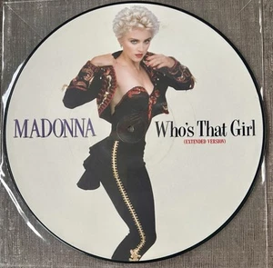 Madonna Who’s that Girl RARE UK PICTURE DISC Limited Edition 12" Single N/MINT - Picture 1 of 2