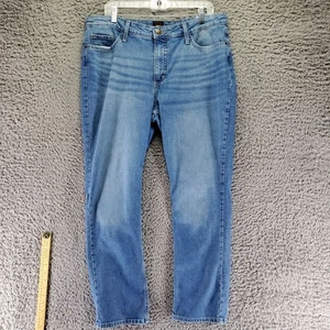 Lee Jeans Womens 16 Blue Classic Fit Straight Leg Denim - Picture 1 of 9