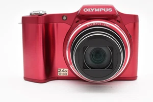 Olympus SZ-14 Red 24x Zoom Digital Camera Boxed Tested with Battery & Cables JPN - Picture 1 of 12
