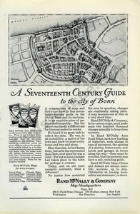 1927 Rand McNally Mapas Guías Bonn Alemania Vintage IMPRESIÓN ANUNCIO ¡Enmarcarlo! (4224) - Imagen 1 de 1