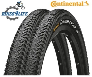 2 Continental Double Fighter 700 x 35c Cycle Tyres & Presta Tubes - Picture 1 of 1
