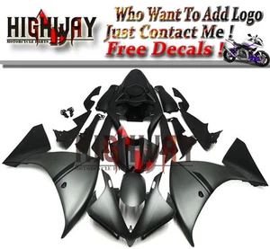 ABS Plastic Fairings For Yamaha YZF R1 12-2014 Bodywork Fairing Kit Black Matte - Picture 1 of 1