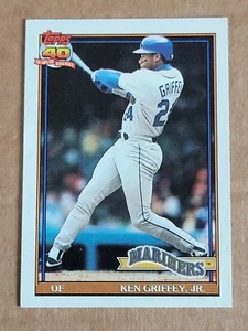 Tarjeta de béisbol Ken Griffey Jr 1991 Topps #790 Seattle Mariners  - Imagen 1 de 10